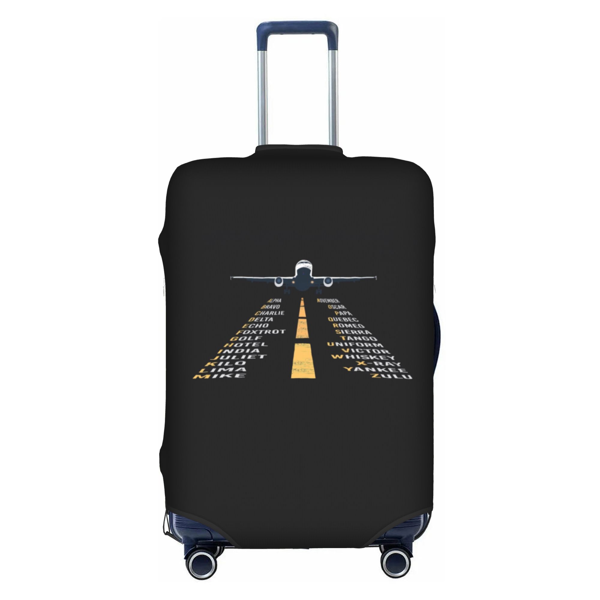 Travel Accessories Plane - Copertura per valigia con alfabeto fonetico,