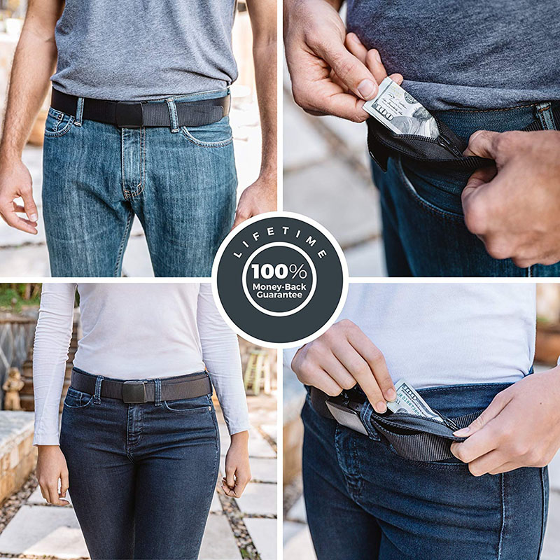 Money Belt Hidden - Marsupio Antifurto da Viaggio 120cm con