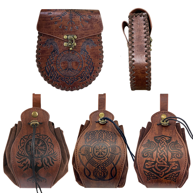 Money Belt Hidden - Borsa da cintura vichinga medievale Vintage
