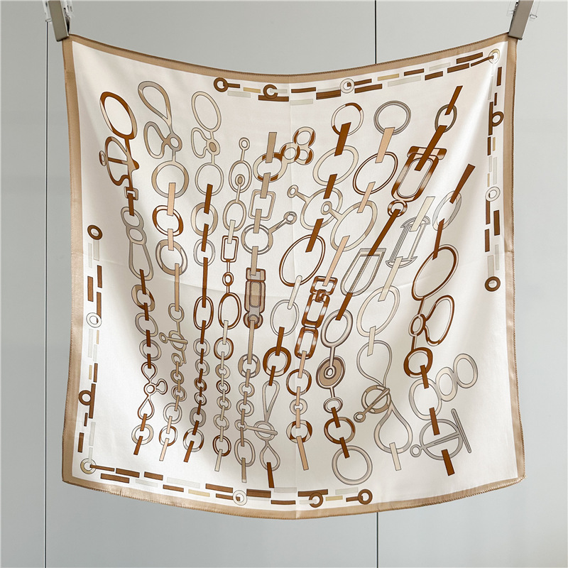 Travel Accessories Neck - Foulard quadrato in seta estivo da