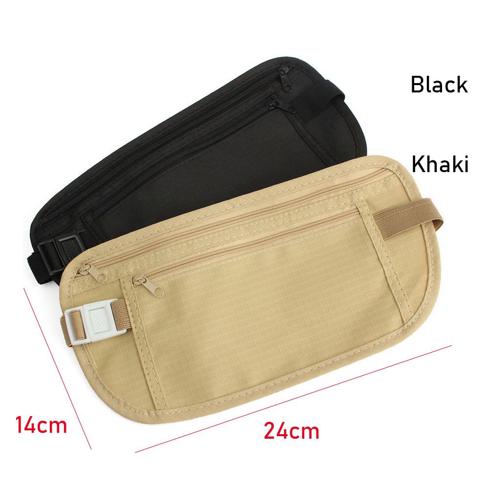 Money Belt Hidden - Marsupio Sottile Nascosto in Tessuto, Borsa
