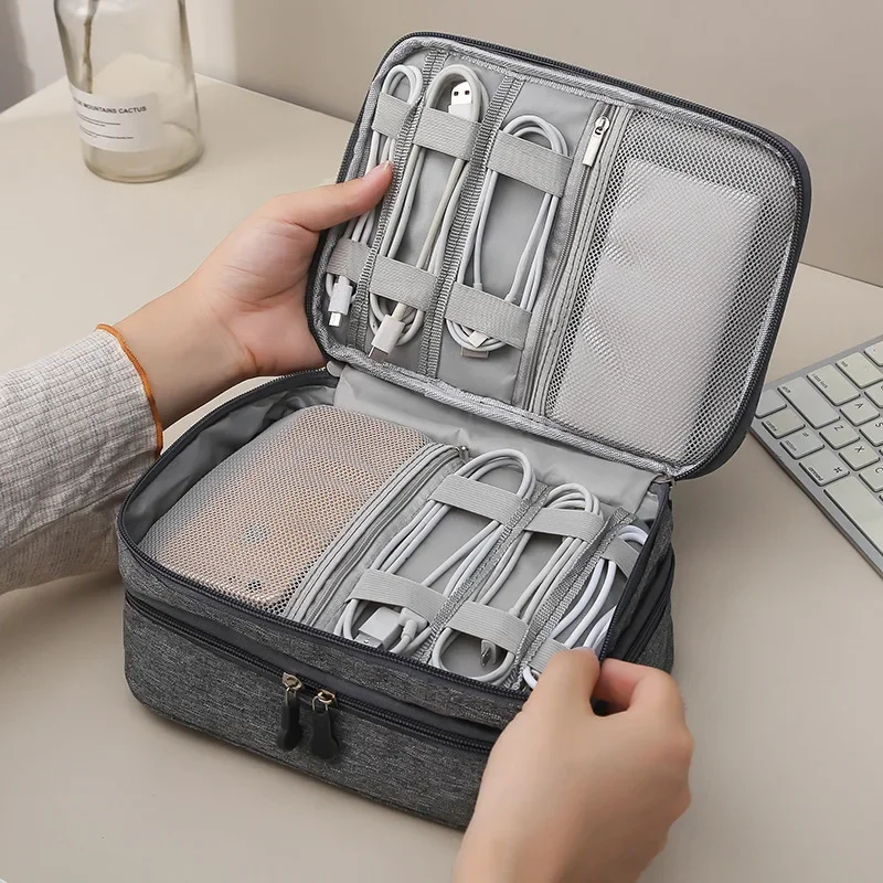 Travel Ziplock Bags - Borsa porta linea USB portatile a