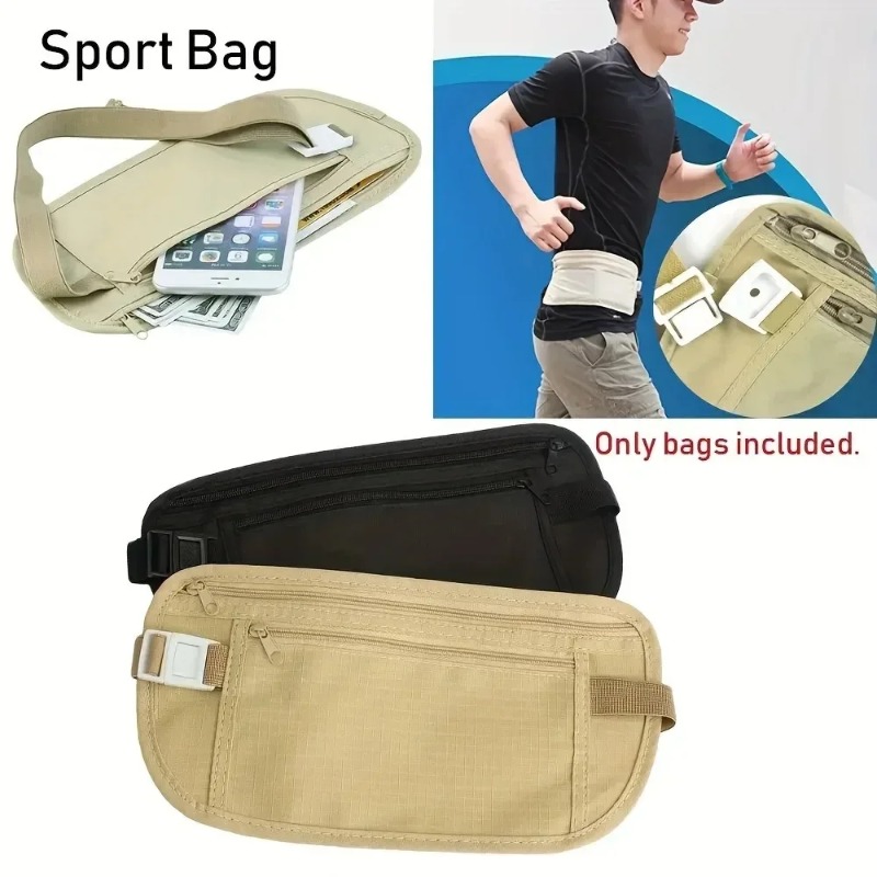 Money Belt Hidden - Marsupio Sportivo Invisibile da Corsa, Marsupio