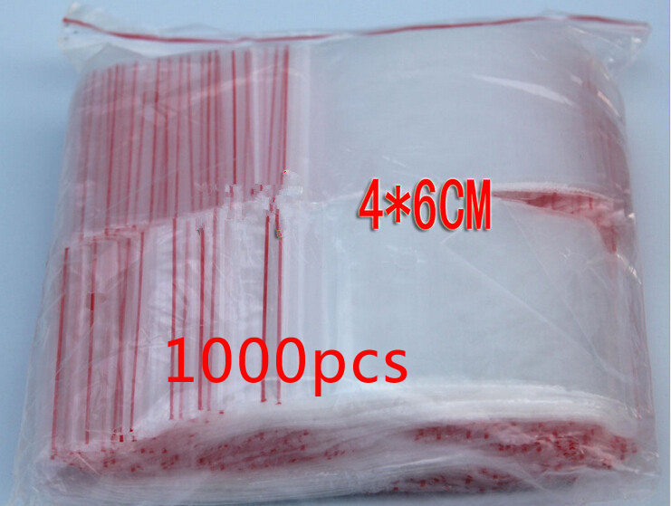 1000 pz 4x6 cm pe trasparente  - Travel Ziplock Bags recensione e prezzo